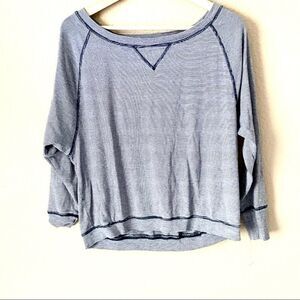 MADEWELL High-Line Striped Dolman Sleeve Pullover